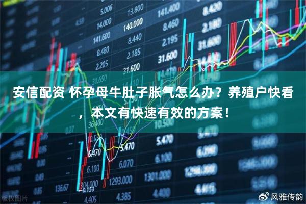 安信配资 怀孕母牛肚子胀气怎么办？养殖户快看，本文有快速有效的方案！