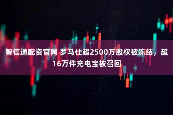 智信通配资官网 罗马仕超2500万股权被冻结,超16万件充电宝被召回